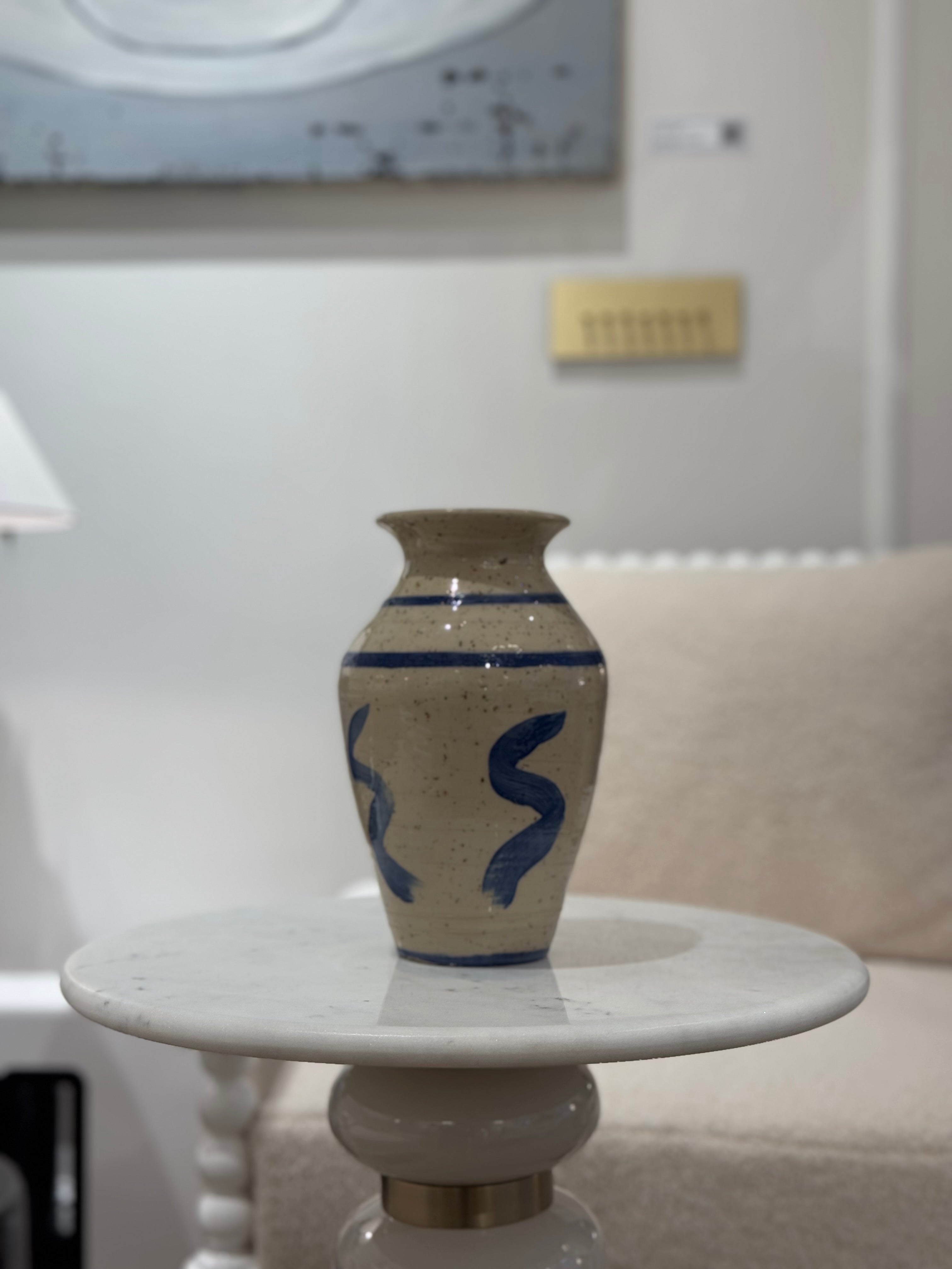 Waves of blue Vase